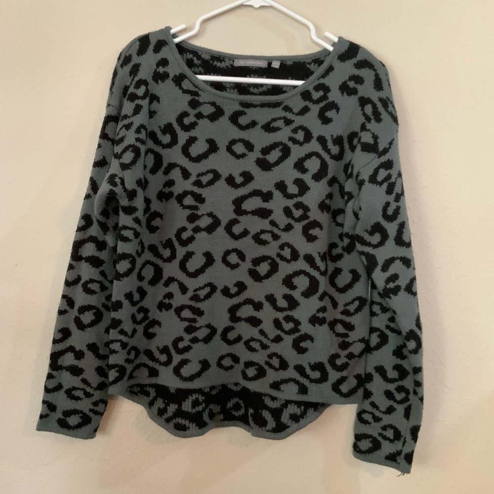 Animal print sweater
